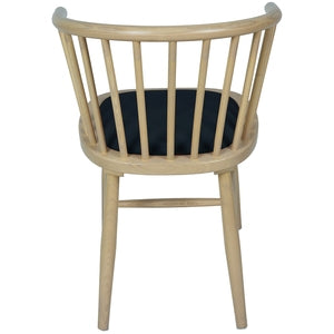 Upholstered Dining Carver Chair - Dark Grey Pad