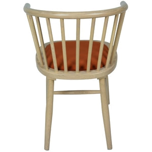 Upholstered Dining Carver Chair - Rust Pad