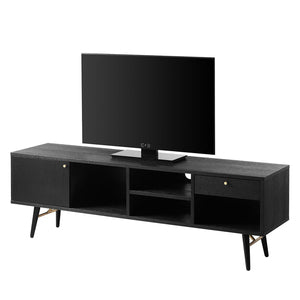 TV Unit 1500 - Black and Copper