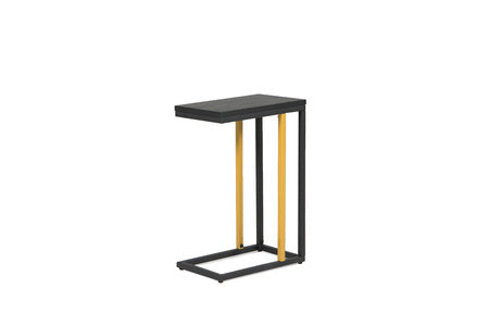 Bar-017-BK Drinks Table - Black and Copper