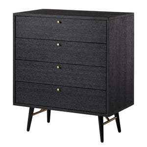 4 Drawer Chest - Black and Copper ( Nett)