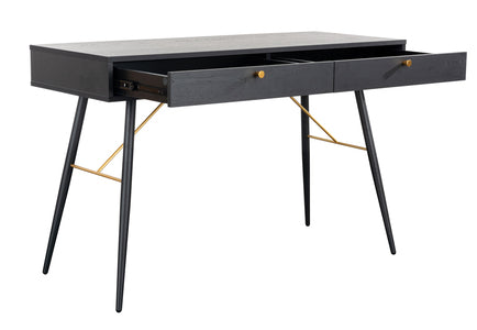 Console Desk 1200 - Black and Copper