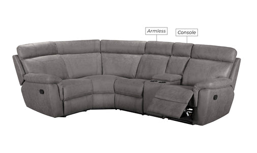Corner Group Armless Static 1 Seater - Grey