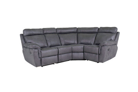 Bax-319-BL-Match Corner Group Recliner - Azul (4 Pcs)