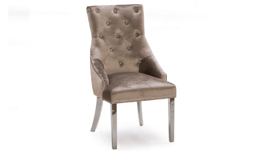 Bel-111-CE Knockerback Dining Chair - Champagne