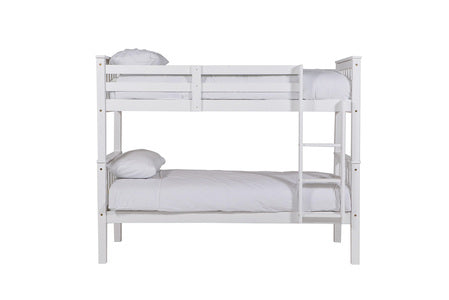 Bon-474-WH Bunk Bed - 3' & 4'6 White