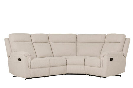 Corner Group Manual Recliner - Beige
