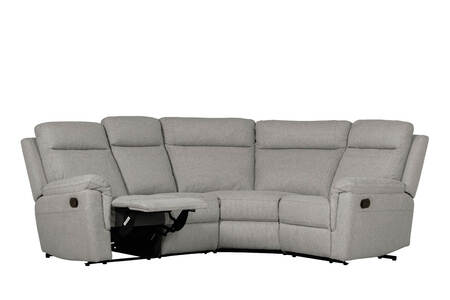 Corner Group Manual Recliner - Grey