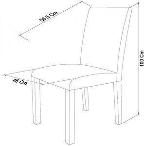 Low Back Upholstered Chair - Black Gold Fabric