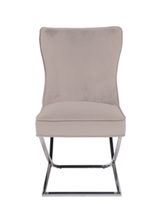 Dining Chair - Taupe Velvet