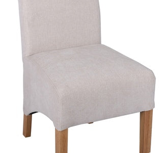Scroll Back Dining Chair - Natural