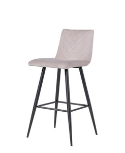 CH64-TP-V Retro Bar Stool - Taupe Velvet