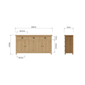 3 Door Sideboard