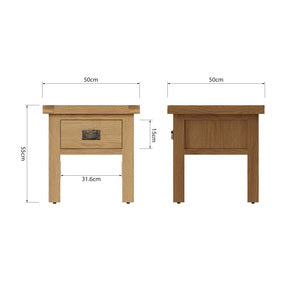 Lamp Table With Drawer