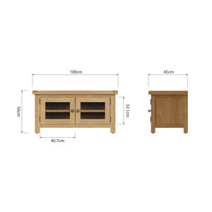 Standard TV Unit With Glass Doors