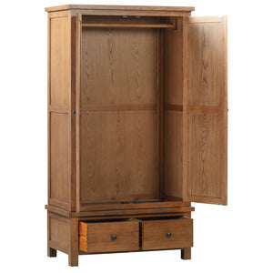 Double Wardrobe With 2 Drawers