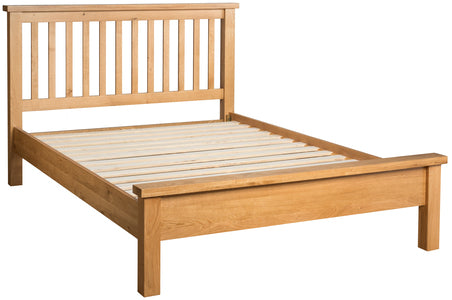 4'6" Slatted Bed with Top Cap