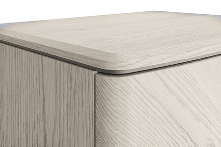 Bedside Table 2 Drawer - Stone