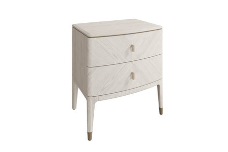 Dil-410-ST Bedside Table 2 Drawer - Stone