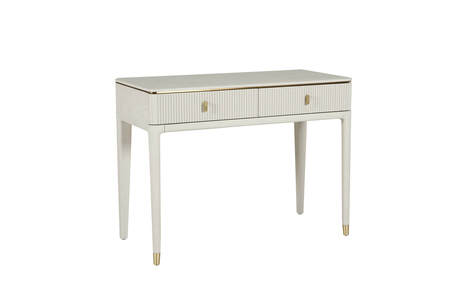 Dressing Table 2 Drawer Ribbed- Stone