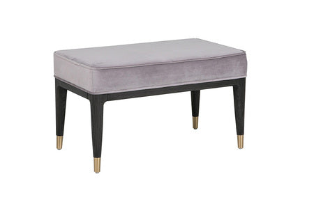 Dil-417-EB Dressing Stool - Ebony Ecru Velvet