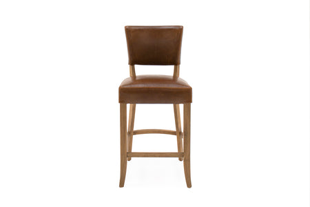 Bar Chair Leather - Tan Brown