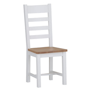 EA-CH-W Ladder Back Chair Wooden Seat