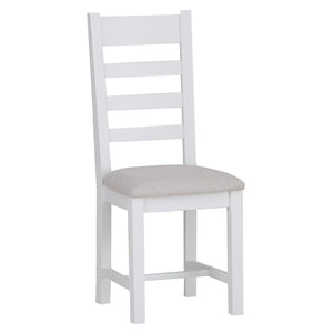 EA-CHF-W Ladder Back Chair Fabric Seat