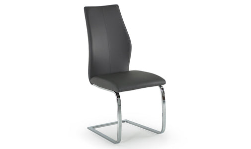 Eli-112-GY Dining Chair - Chrome Leg Grey