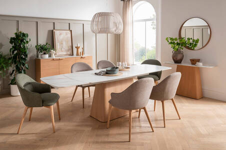 Extending Dining Table Rectangle -1800/2600 - Sand