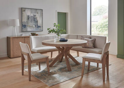 Dining Table Round 1370 - Smoked Oak