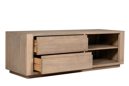 TV Unit - Smoked Oak