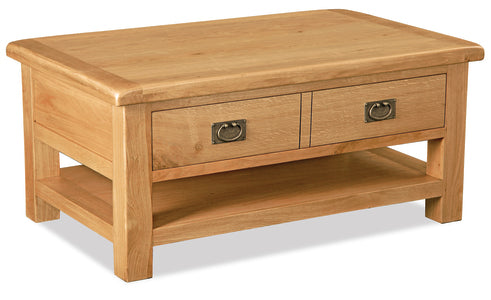 2127KD Large Coffee Table + Drawer And Shelf KD
