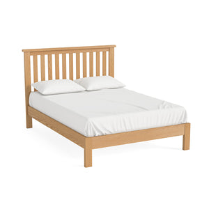 7195 Slatted Bed 4'6 Low Foot End