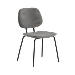 8232 Lily Chair - Grey Velvet - 70185-T2
