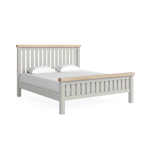 8277 6' Slatted Bed - Stone Grey