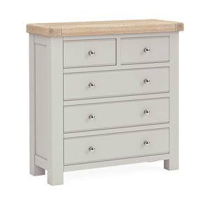 8279 2 + 3 Drawer Chest - Stone Grey