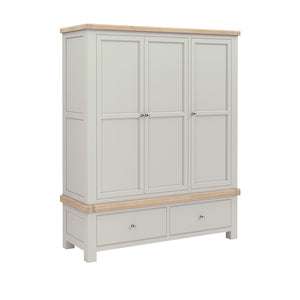 8284 Triple Wardrobe - Stone Grey