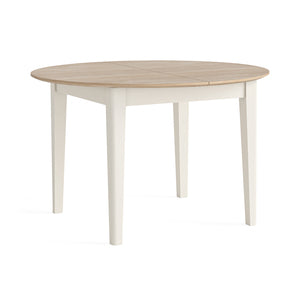 8365 Round Ext. Dining Table 1200/1550 - Coconut
