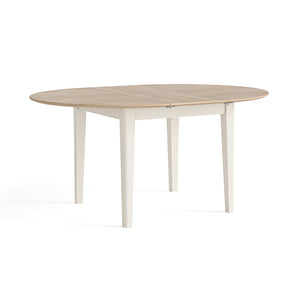 Round Ext. Dining Table 1200/1550 - Coconut