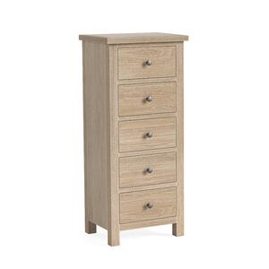 8788 5 Drawer Tall Chest - All Oak