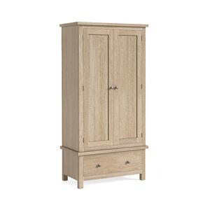 8792 Gents Wardrobe - All Oak