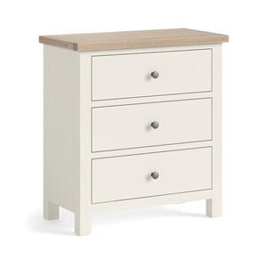 8824 3 Drawer Chest - Coconut White