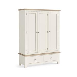 8830 Triple Wardrobe - Coconut White