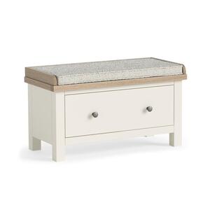 8842 Hallway Bench With Drawer - Coconut White
