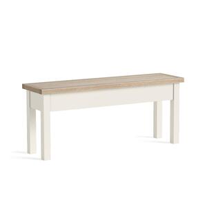 8846 Shallow Storage Bench - Coconut White