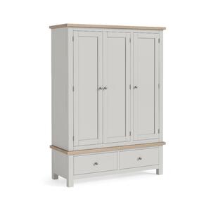8867 Triple Wardrobe - Stone Grey