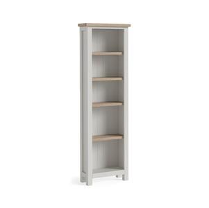 8869 Slim Bookcase KD - Stone Grey