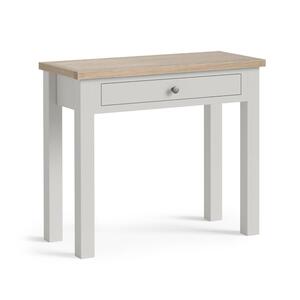 8876 Single Drawer Desk - Stone Grey