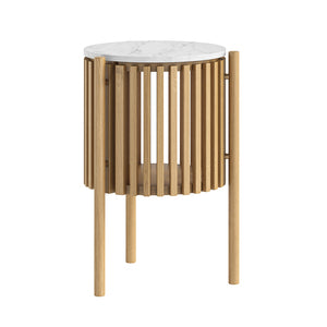 8996 Story Side Table - Marble Top / Natural